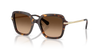 Swarovski Ladies Sunglasses Irregular Havana Frame Brown Lens SK6040 100274 Swarovski