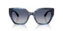 Swarovski Ladies Sunglasses Irregular Striped Blue SK6044U 10904L Swarovski