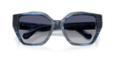 Swarovski Ladies Sunglasses Irregular Striped Blue SK6044U 10904L Swarovski