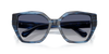 Swarovski Ladies Sunglasses Irregular Striped Blue SK6044U 10904L