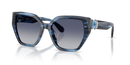 Swarovski Ladies Sunglasses Irregular Striped Blue SK6044U 10904L Swarovski