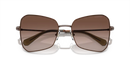 Swarovski Ladies Sunglasses Butterfly Bronze Frame Brown Lens SK7008 400213