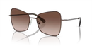 Swarovski Ladies Sunglasses Butterfly Bronze Frame Brown Lens SK7008 400213