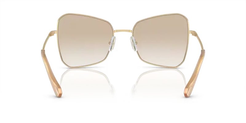 Swarovski Ladies Sunglasses Butterfly Pale Gold Frame Grey Lens SK7008 401311