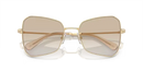 Swarovski Ladies Sunglasses Butterfly Pale Gold Frame Grey Lens SK7008 401311