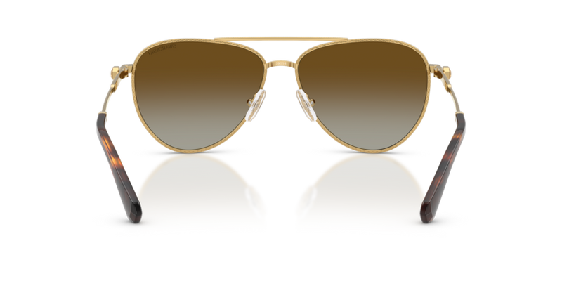 Swarovski Ladies Sunglasses Pilot Gold Frame Brown Lens SK7031 4037T5