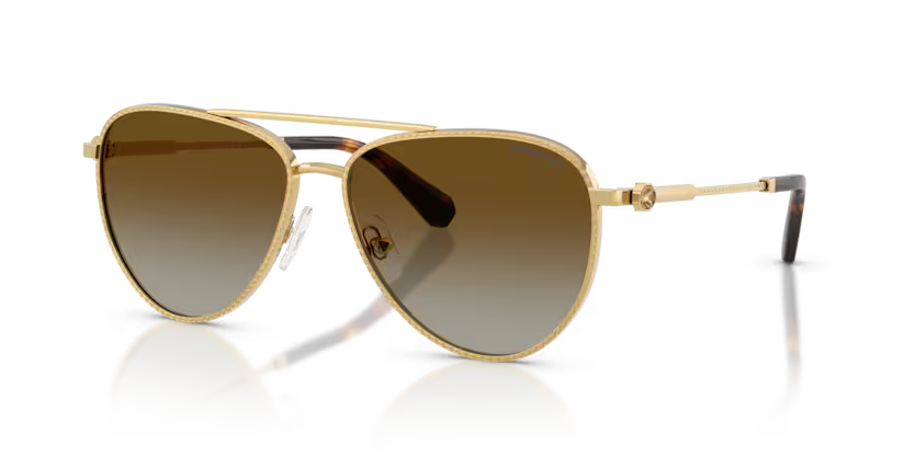 Swarovski Ladies Sunglasses Pilot Gold Frame Brown Lens SK7031 4037T5