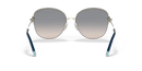 Tiffany & Co. Ladies Sunglasses Gold Frame Blue Lens TF3082 61691U