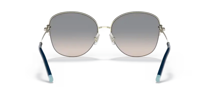 Tiffany & Co. Ladies Sunglasses Gold Frame Blue Lens TF3082 61691U