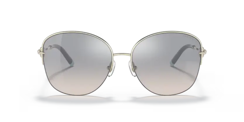 Tiffany & Co. Ladies Sunglasses Gold Frame Blue Lens TF3082 61691U