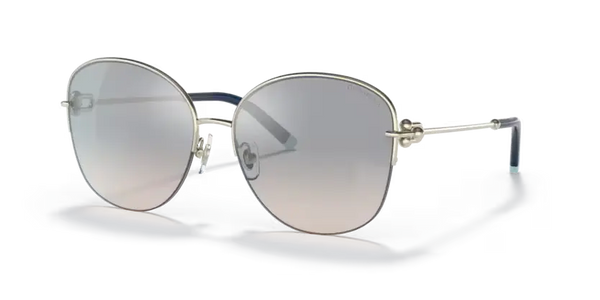Tiffany & Co. Ladies Sunglasses Gold Frame Blue Lens TF3082 61691U