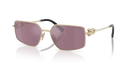 Tiffany & Co. Sunglasses Rectangle Gold Frame Violet Lens TF3111 6194AK