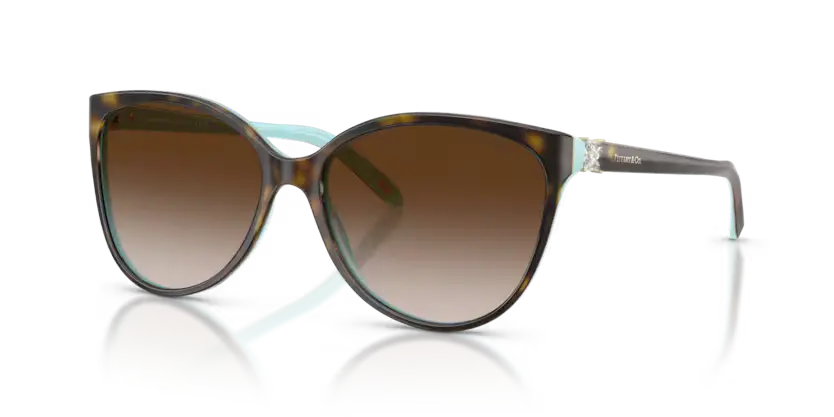 Tiffany & Co. Sunglasses Cat Eye Havana on Tiffany Blue TF4089B 81343B