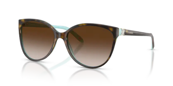 Tiffany & Co. Sunglasses Cat Eye Havana on Tiffany Blue TF4089B 81343B
