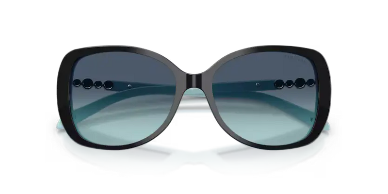 Tiffany & Co. Sunglasses Butterfly Black on Tiffany Blue TF4121B 80559S