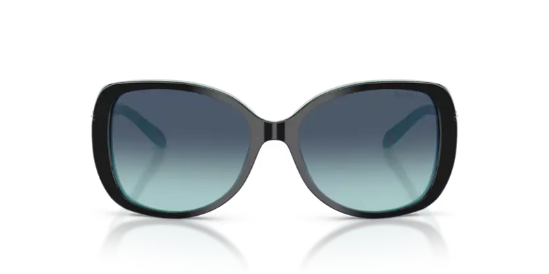 Tiffany & Co. Sunglasses Butterfly Black on Tiffany Blue TF4121B 80559S