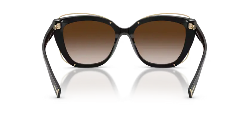 Tiffany & Co. Sunglasses Cat-Eye Black Frame Brown Lens TF4148 80013B