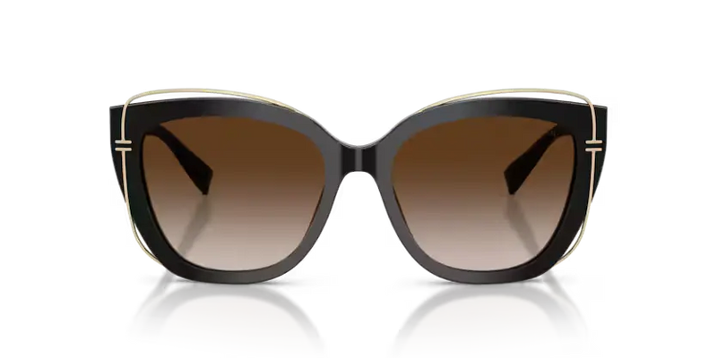 Tiffany & Co. Sunglasses Cat-Eye Black Frame Brown Lens TF4148 80013B