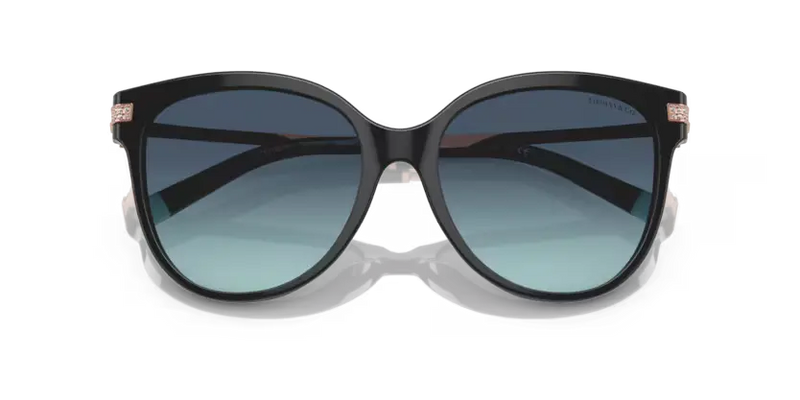 Tiffany & Co. Sunglasses Pillow Black Frame Blue Lens TF4193B 80019S