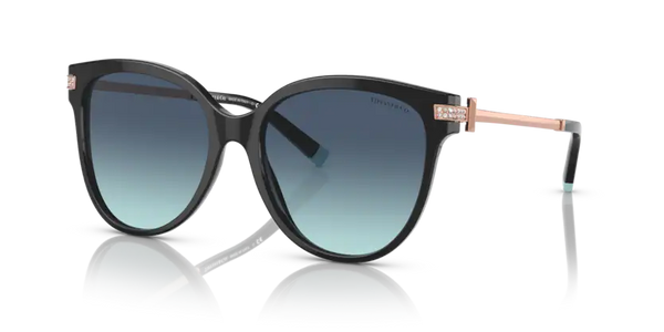 Tiffany & Co. Sunglasses Pillow Black Frame Blue Lens TF4193B 80019S
