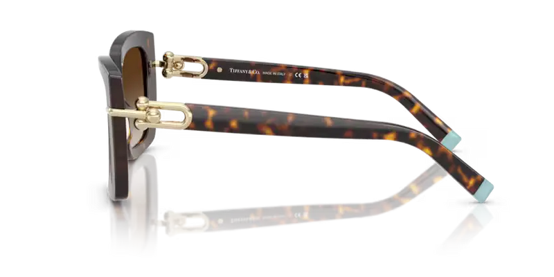 Tiffany & Co. Sunglasses Butterfly Havana Frame TF4199 80153B