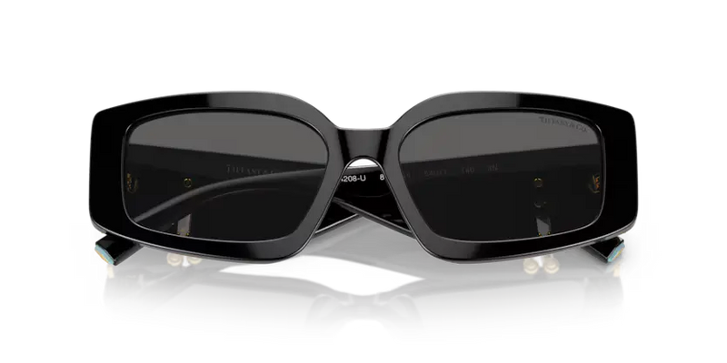 Tiffany & Co. Ladies Sunglasses Rectangle Black Frame TF4208U 8001S4