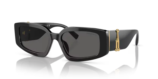 Tiffany & Co. Ladies Sunglasses Rectangle Black Frame TF4208U 8001S4