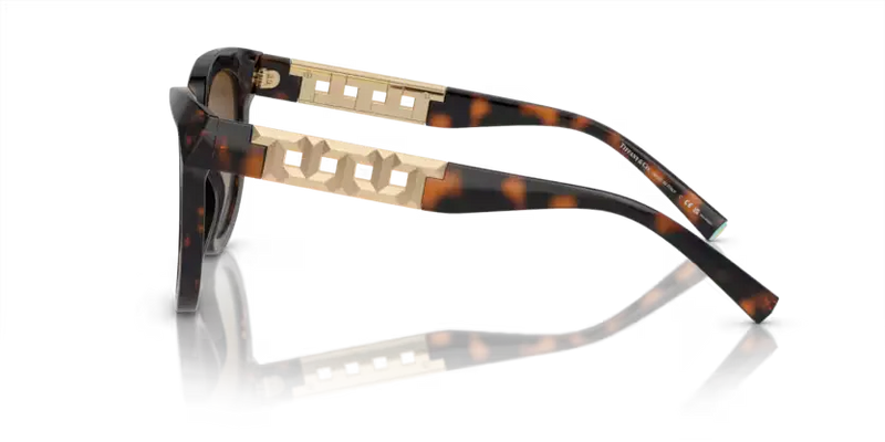 Tiffany & Co. Sunglasses Cat Eye Havana Frame TF4215 8015T5