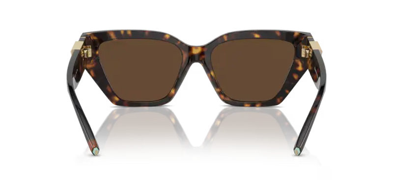 Tiffany & Co. Ladies Sunglasses Cat Eye Havana Frame Brown Lens TF4218 80153G
