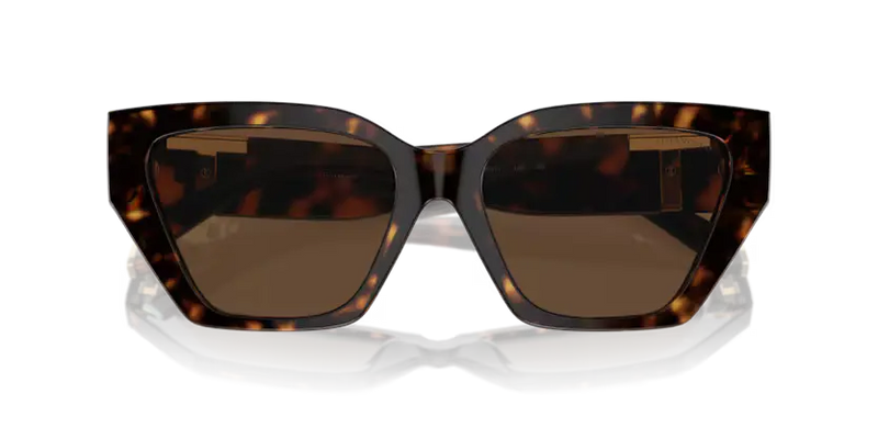 Tiffany & Co. Ladies Sunglasses Cat Eye Havana Frame Brown Lens TF4218 80153G