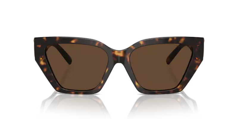Tiffany & Co. Ladies Sunglasses Cat Eye Havana Frame Brown Lens TF4218 80153G