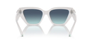 Tiffany & Co. Ladies Sunglasses Cat Eye White Frame Blue Lens TF4218 83929S