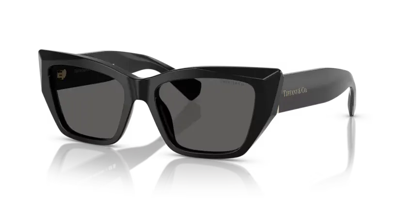 Tiffany & Co. Ladies Sunglasses Cat Eye Black Frame Grey Lens TF4230 8001S4