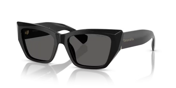Tiffany & Co. Ladies Sunglasses Cat Eye Black Frame Grey Lens TF4230 8001S4