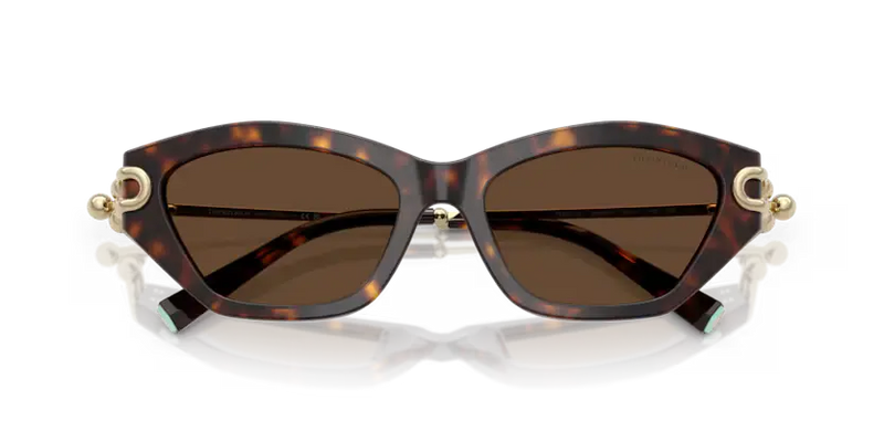 Tiffany & Co. Ladies Sunglasses Cat Eye Havana Frame TF4231U 80153G