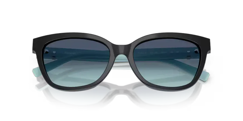 Tiffany & Co. Sunglasses Cat Eye Black Frame Blue Lens TF4237B 80019S