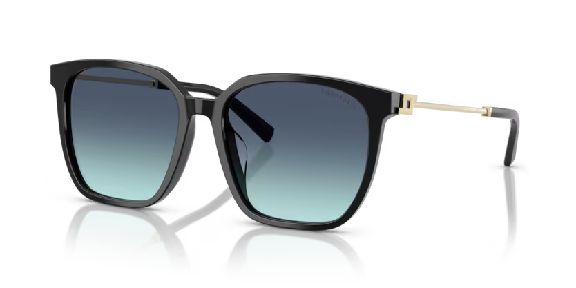Tiffany & Co. Sunglasses Square Black Frame Blue Lens TF4244D 80019S