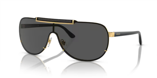Versace Sunglasses Pilot Gold Frame Dark Grey Lens VE2140 100287