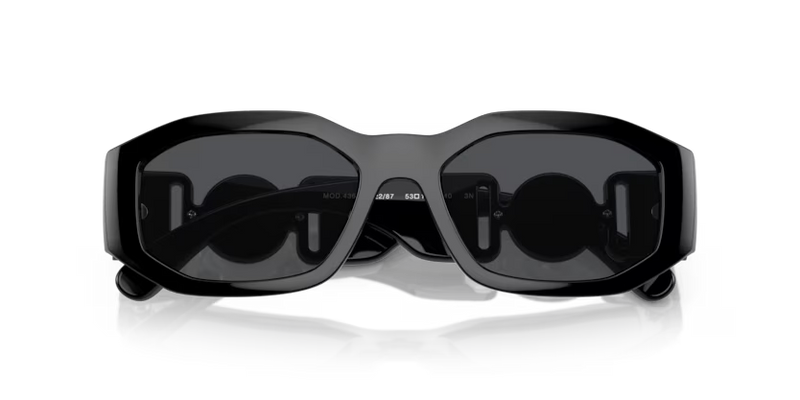 Versace Sunglasses Irregular Black Frame Grey Lens VE4361 542287