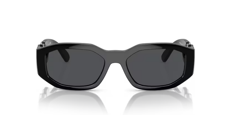 Versace Sunglasses Irregular Black Frame Grey Lens VE4361 542287
