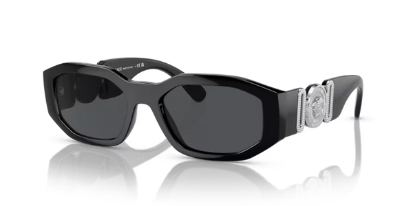Versace Sunglasses Irregular Black Frame Grey Lens VE4361 542287