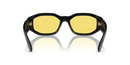 Versace Sunglasses Irregular Black Frame Yellow Lens VE4361 GB1/85