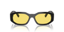 Versace Sunglasses Irregular Black Frame Yellow Lens VE4361 GB1/85