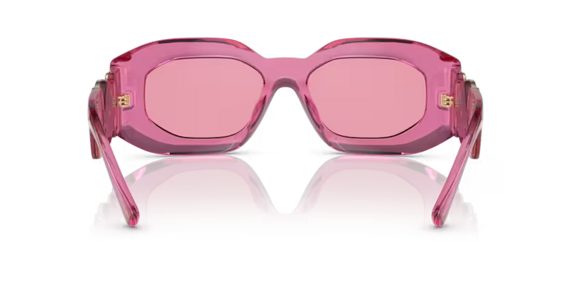 Versace Sunglasses Irregular Transparent Pink Frame VE4425U 5452184