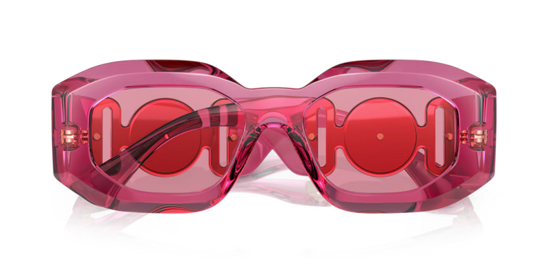 Versace Sunglasses Irregular Transparent Pink Frame VE4425U 5452184