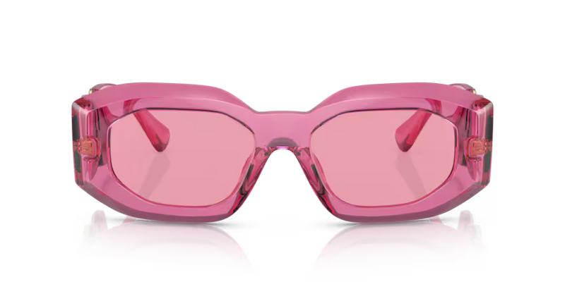 Versace Sunglasses Irregular Transparent Pink Frame VE4425U 5452184