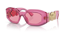 Versace Sunglasses Irregular Transparent Pink Frame VE4425U 5452184