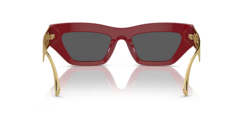 Versace Sunglasses Cat-Eye Red Frame Dark Grey Lens VE4432U 538887
