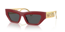 Versace Sunglasses Cat-Eye Red Frame Dark Grey Lens VE4432U 538887
