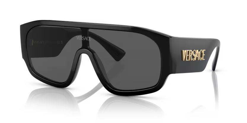 Versace Sunglasses Pillow Black Frame Grey Lens VE4439 GB1/87